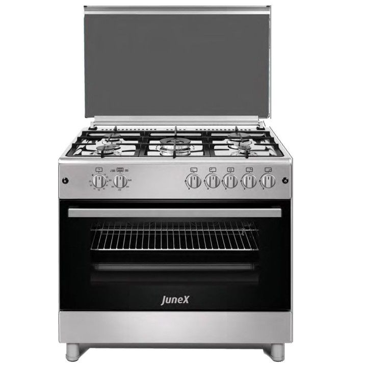 JUNEX FOGAO 90X60CM 5GAS (1WOK) BUT FORNO MAXI 109LT INOX