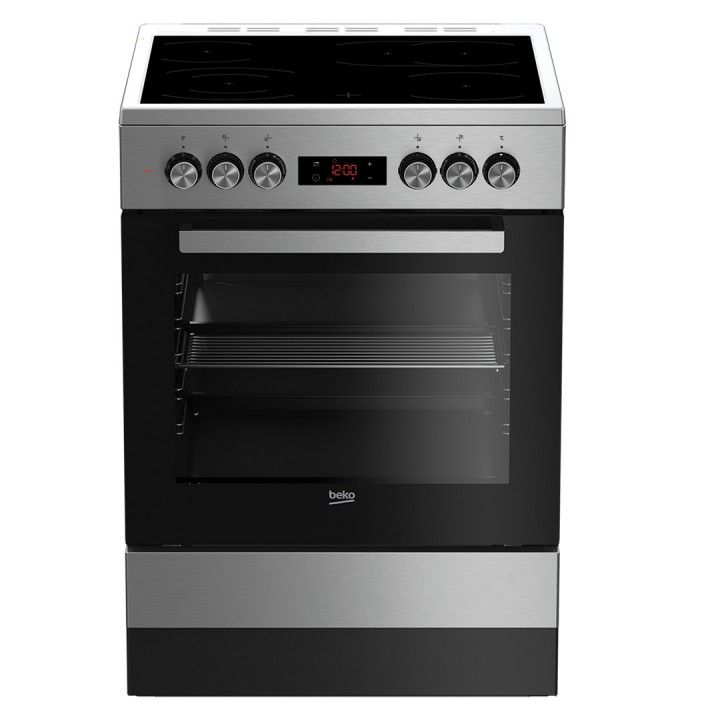 BEKO FOGAO 4 ZONAS VITRO FORNO 72LT MULTIF 60X60CMS INOX A