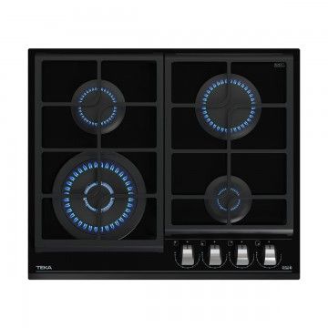 TEKA PLACA CRISTALGAS 60CMS 4G BUT C/ INJ.P/ GAS NAT