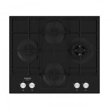 HOTPOINT PLACA 60CM CRISTALGAS VIDRO PRETO