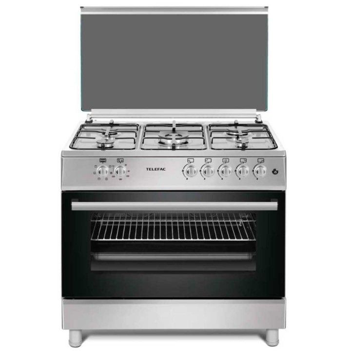 TELEFAC FOGAO 5G 1WOK  925X900X610 FORNO 91LT GAS INOX (A)