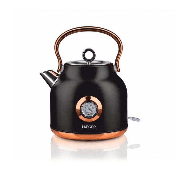 HAEGER JARRO TERMICO 1,7LT 2200W CORPO INOX E PRETO