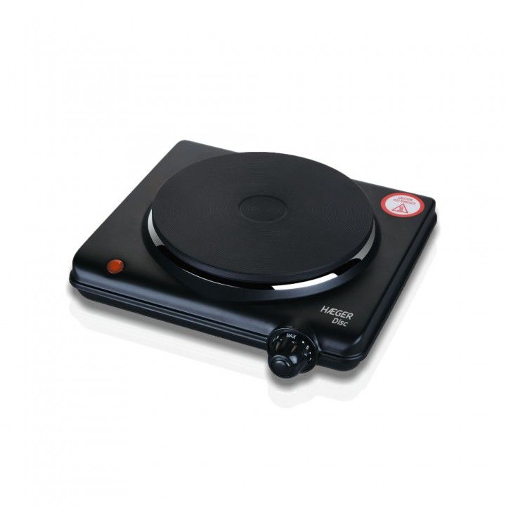 HAEGER PLACA ELETRICA 1 BOCAS 1500W PRETO