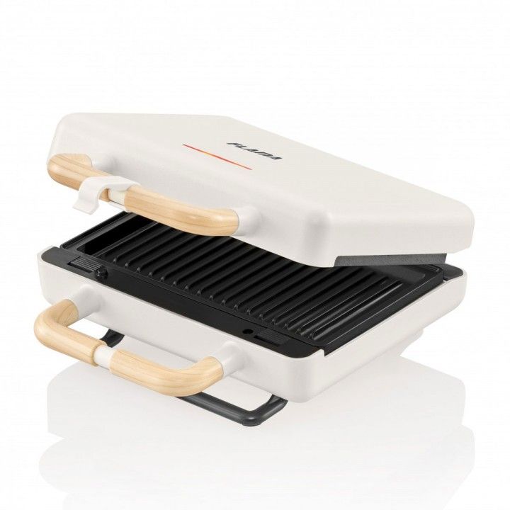 FLAMA SANDWICHEIRA PLACAS GRILL 800W BRANCA FLAMA SANDWICHEIRA PLACAS GRILL 800W BRANCA
