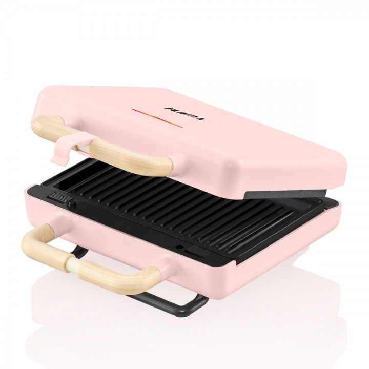 FLAMA SANDWICHEIRA PLACAS GRILL 800W ROSA FLAMA SANDWICHEIRA PLACAS GRILL 800W ROSA