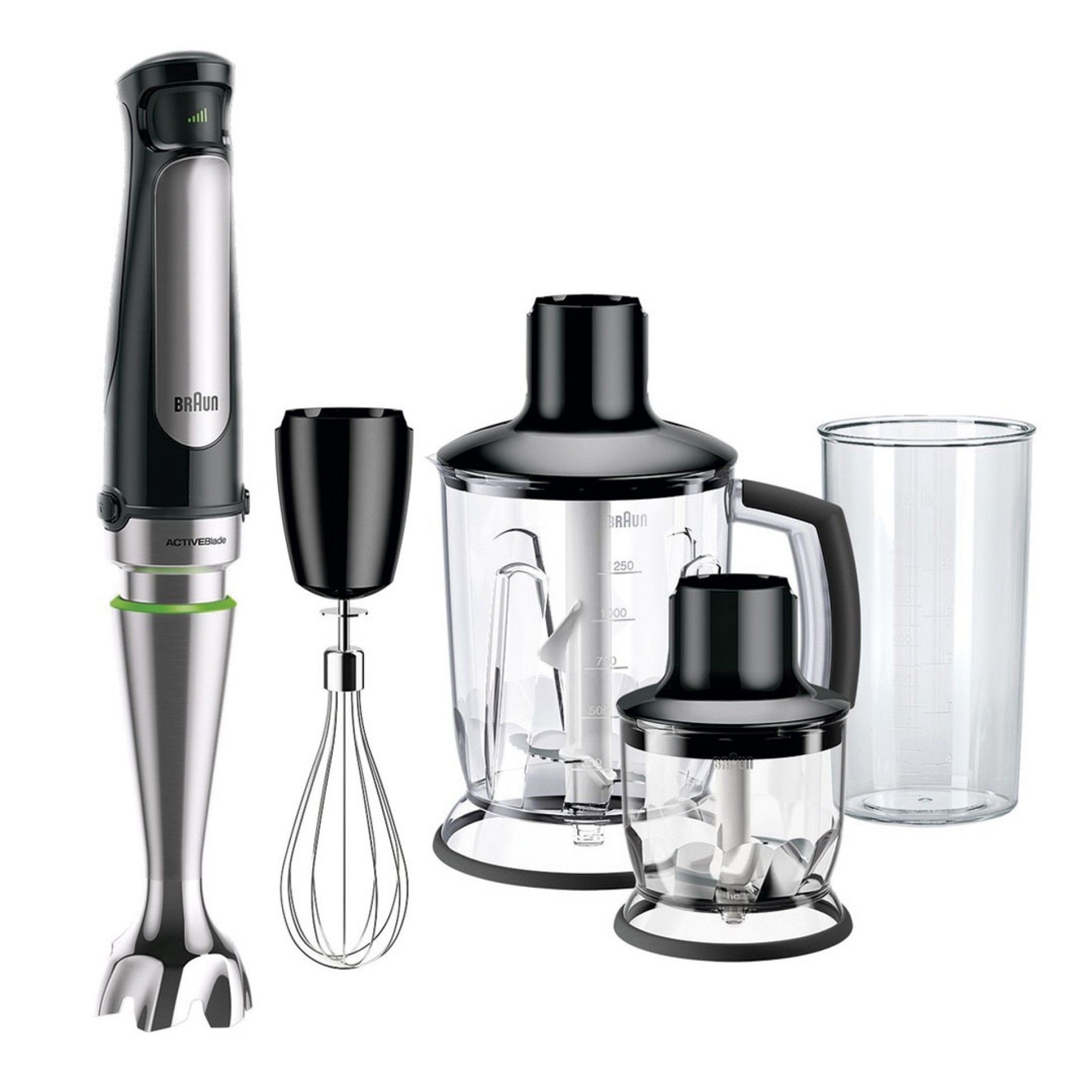 BRAUN VARINHA PE INOX ANTI-SALPICOS 1000W C/ ACESSORIOS