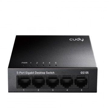 CUDY SWITCH DE MESA 5 PORTAS 10/100/1000 Mbps