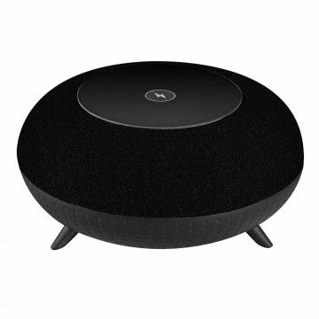 TECH FUZZION COLUNA PORT BLUETOOTH C/BASE CARREG S/FIO PRETA