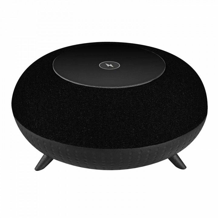 TECH FUZZION COLUNA PORT BLUETOOTH C/BASE CARREG S/FIO PRETA