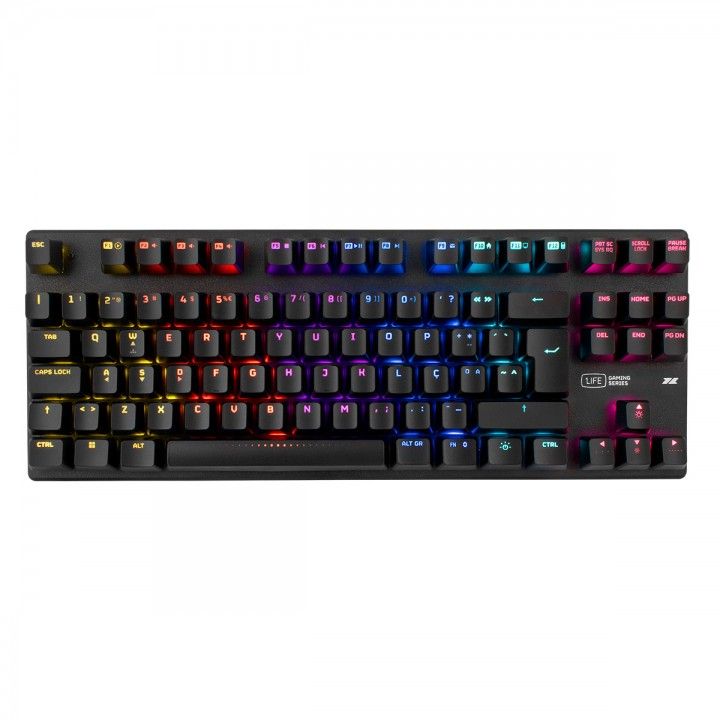 1LIFE TECLADO RGB RAINBOW GAMING KB PT