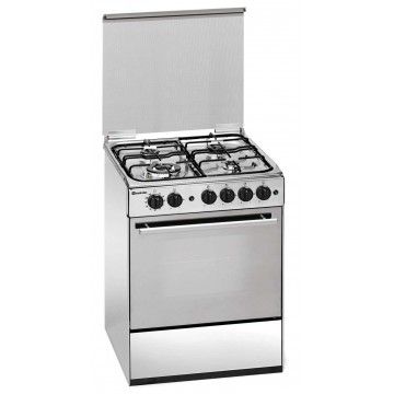 MEIRELES FOGAO INOX 4GAS L60xP60CM FORNO GAS C/AC GRILL EL A MEIRELES FOGAO INOX 4GAS L60xP60CM FORNO GAS C/AC GRILL EL A