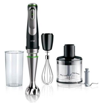 BRAUN VARINHA PE INOX ANTI-SALPICOS 1200W C/ ACESSORIOS