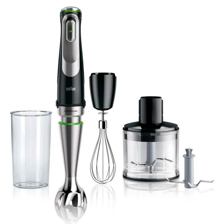 BRAUN VARINHA PE INOX ANTI-SALPICOS 1200W C/ ACESSORIOS