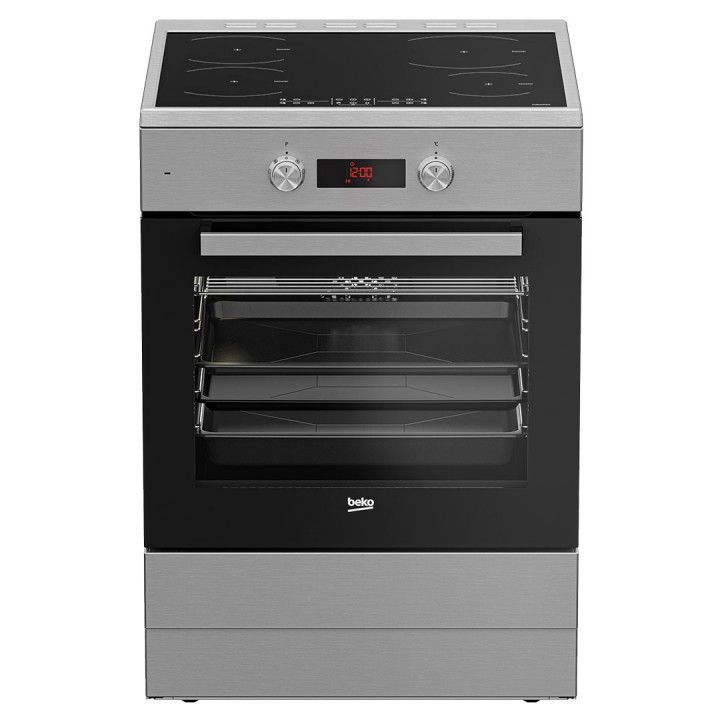 BEKO FOGAO 60X60CM PLACA INDUÇAO 4ZONAS FORNO MULTIF INOX A BEKO FOGAO 60X60CM PLACA INDUÇAO 4ZONAS FORNO MULTIF INOX A