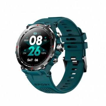 DCU SMARTWATCH COM GPS E TELA AMOLED HD CIANO