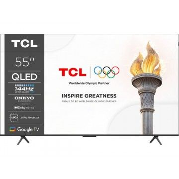 TCL QLED 55" 4K UHD GOOGLE TV 4HDMI 1USB (F) TCL QLED 55" 4K UHD GOOGLE TV 4HDMI 1USB (F)