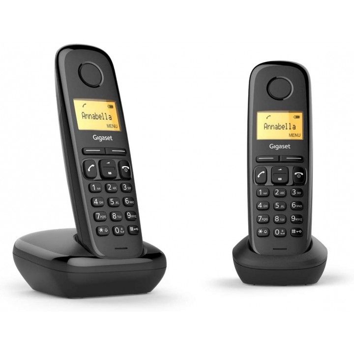 GIGASET TELEFONE S/FIOS DUO BLACK GIGASET TELEFONE S/FIOS DUO BLACK