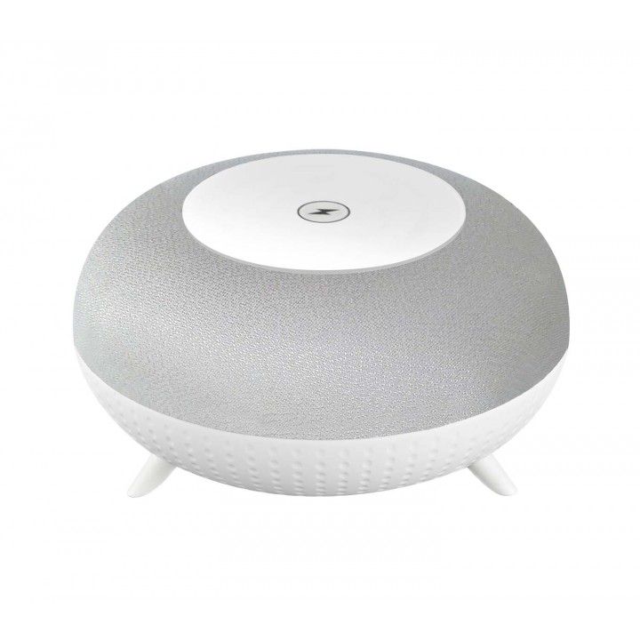 TECH FUZZION COLUNA PORT BLUETOOTH C/BASE CARREG S/FIO CINZA