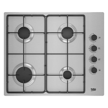 BEKO PLACA 4 GAS 60CM C/ISQUEIRO VALVULA SEGURANA INOX