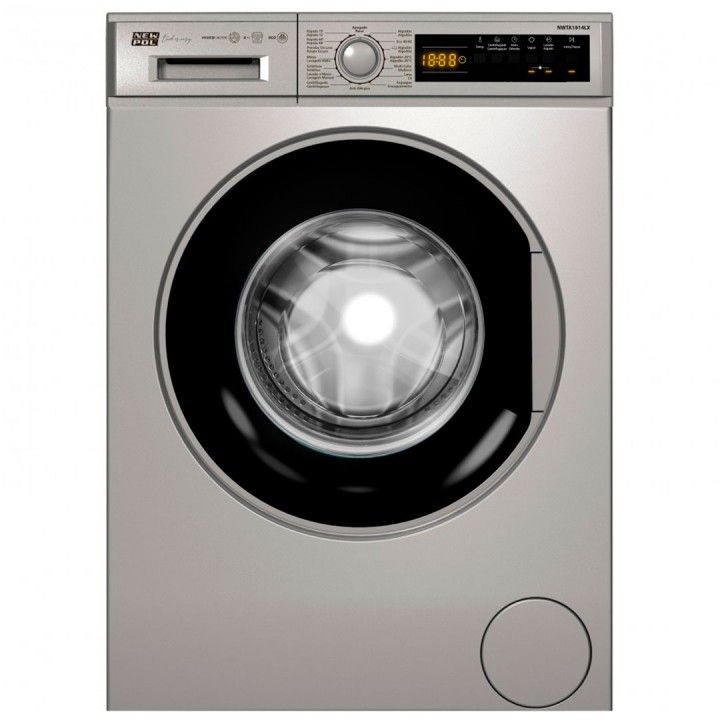 NEW POL MAQUINA ROUPA 8KG 1400RT SILVER (A)