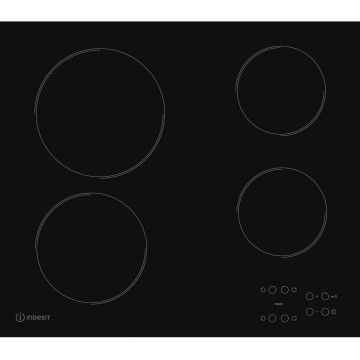 INDESIT PLACA VITRO 4 ZONAS VIDRO PRETO