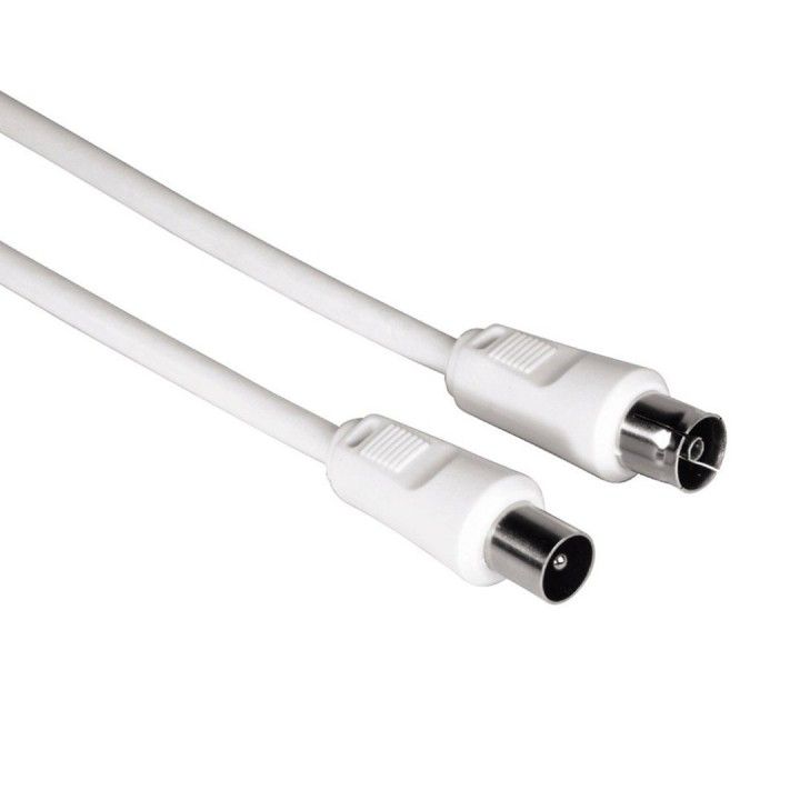 HAMA CABO ANTENA COAX M/F 75DB 3MT BRANCO