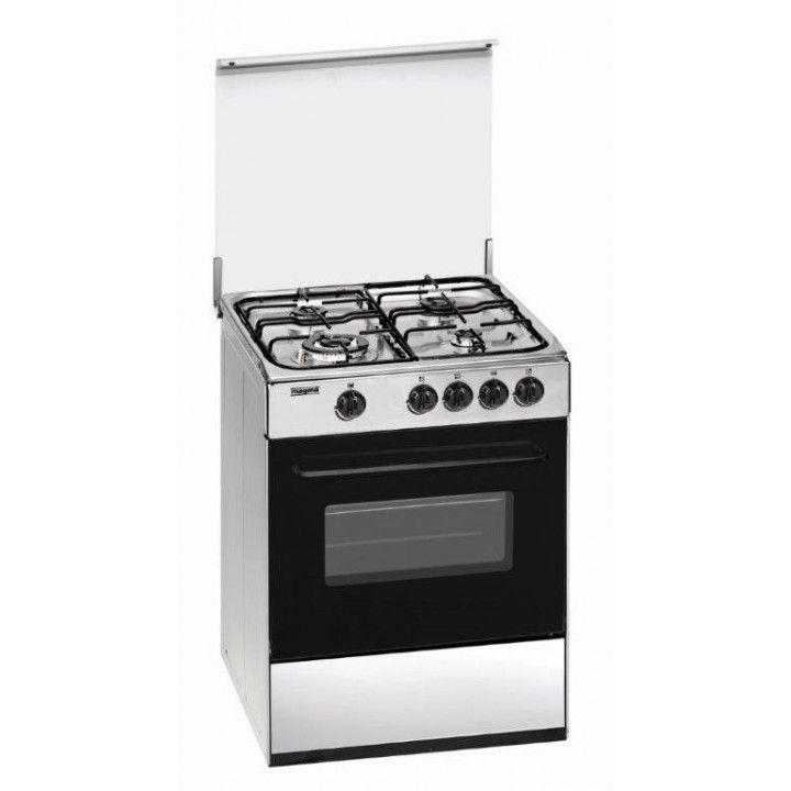 MAGMA FOGAO INOX 4 GAS C/TAMPA WOK 60x60CM