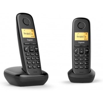 GIGASET TELEFONE S/FIOS DUO BLACK