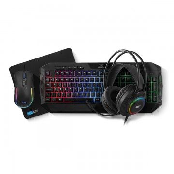 1LIFE KIT GAMING RGB TECLADO+RATO+TAPETE+AUSCULTADORS