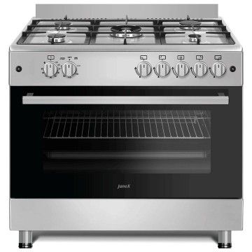 JUNEX FOGAO 90X60CM 5GAS (1WOK) BUT FORNO MAXI 109LT INOX