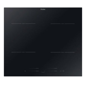 HAIER PLACA INDU�AO 60CM 4ZONAS VIDRO PRETO