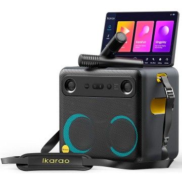 IKARAO COLUNA PORTATIL BLUETOOTH KARAOKE 560W