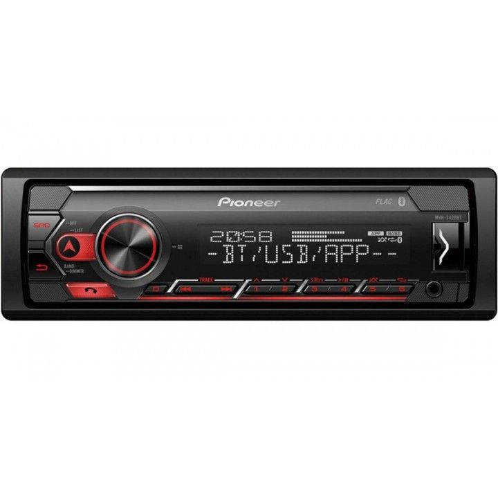 PIONEER AUTO RADIO RDS BLUETOOTH USB AUX ILUM VERMELHA