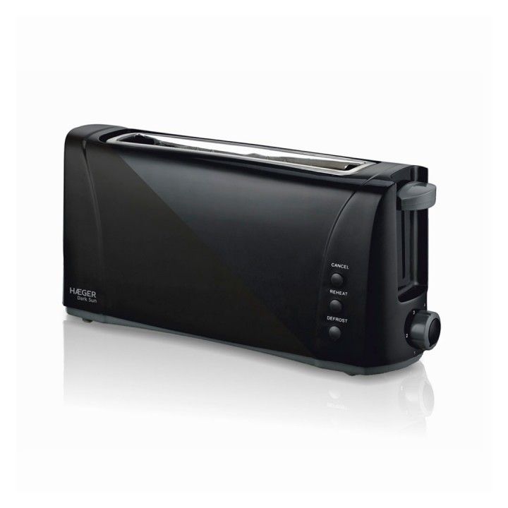 HAEGER TORRADEIRA 1000W 1 RANHURA  EXTRA LARGA PRETA