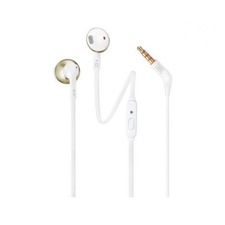 JBL AURICULAR C/ MICROFONE BRANCO/DOURADO