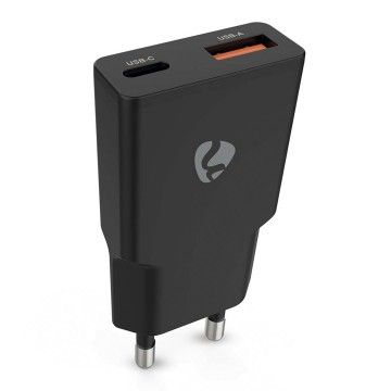 NEDIS CARREGADOR DE PAREDE RAPIDO 20W USB-A USB-C
