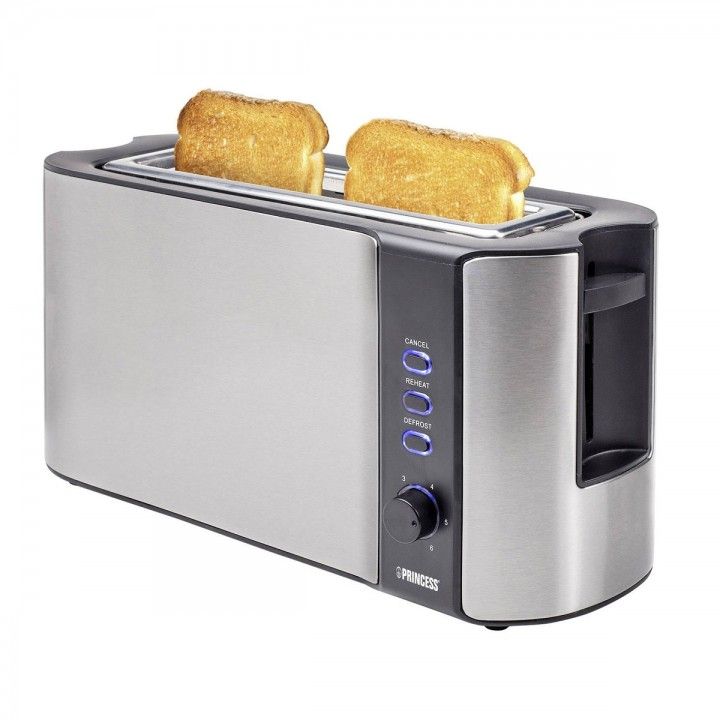 PRINCESS TORRADEIRA 1000W 1 RANHURA INOX