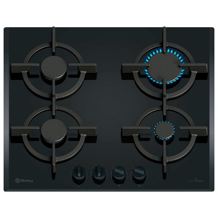BALAY PLACA 4GAS 60CM VIDRO ENDURECIDO BALAY PLACA 4GAS 60CM VIDRO ENDURECIDO