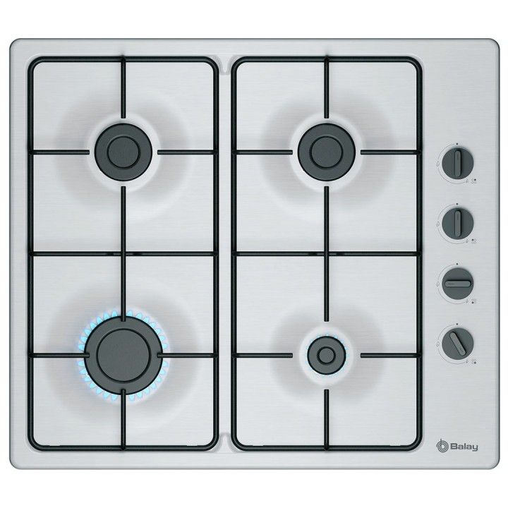 BALAY PLACA 4GAS 60CM INOX