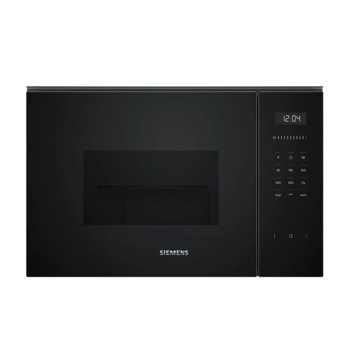 SIEMENS MICROONDAS INTEG 25LT VIDRO PRETO