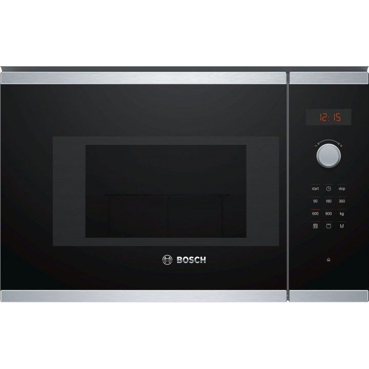 BOSCH MICROONDAS INTEG 20LTS INOX VIDRO PRETO