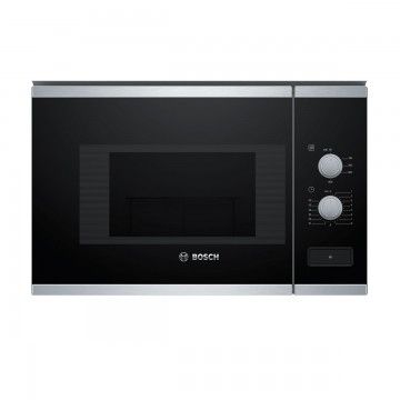 BOSCH MICROONDAS INTEG 20LT 800W ABERT � ESQ INOX/PRETO