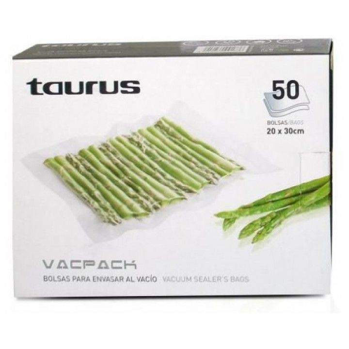 TAURUS SACOS (50 UNID) 20X30CMS PARA VACPACK TAURUS SACOS (50 UNID) 20X30CMS PARA VACPACK