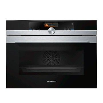 SIEMENS FORNO COMPACTO COM VAPOR INOX A+