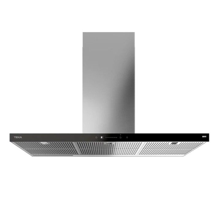 TEKA CHAMINE PAREDE 110CM HOBTOHOOD WIFI INOX/VIDRO PRETO