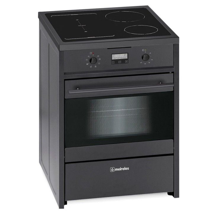 MEIRELES FOGAO 60X60 4Z IND. FORNO ELECT MULTIF PRETO