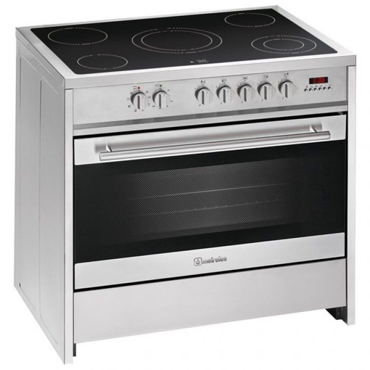 MEIRELES FOGAO 90CM INOX VITRO+FORNO ELECTRICO MULTIF. A