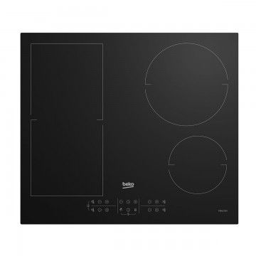 BEKO PLACA INDUÇAO 60CM 2 ZONAS FLEX+ 2 NORM. BEKO PLACA INDUÇAO 60CM 2 ZONAS FLEX+ 2 NORM.
