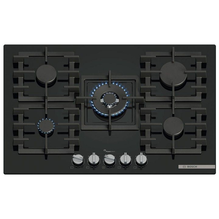 BOSCH PLACA GAS 75CM 4 ZONAS VIDRO PRETO BOSCH PLACA GAS 75CM 4 ZONAS VIDRO PRETO