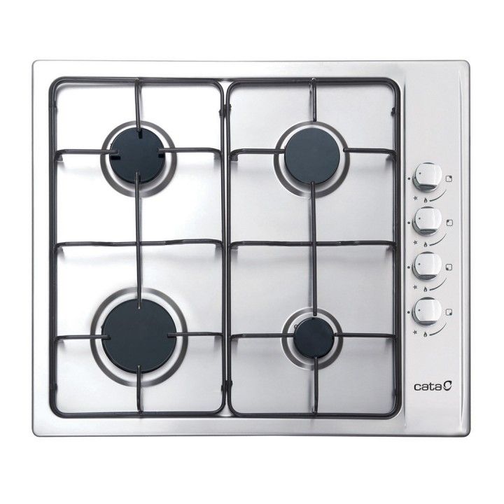 CATA PLACA 4 GAS 60CM INOX